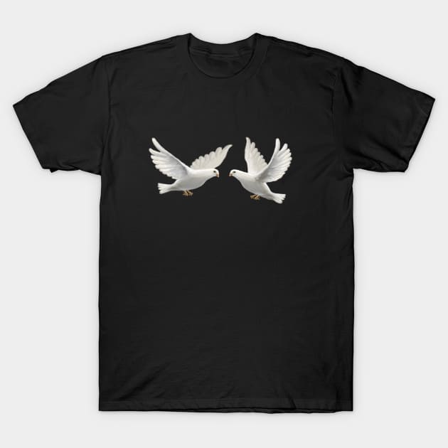 Doves T-Shirt by PeggyNovak